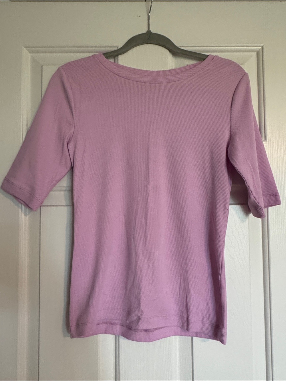 LOFT Perfect Ribbed Elbow Sleeve Tee